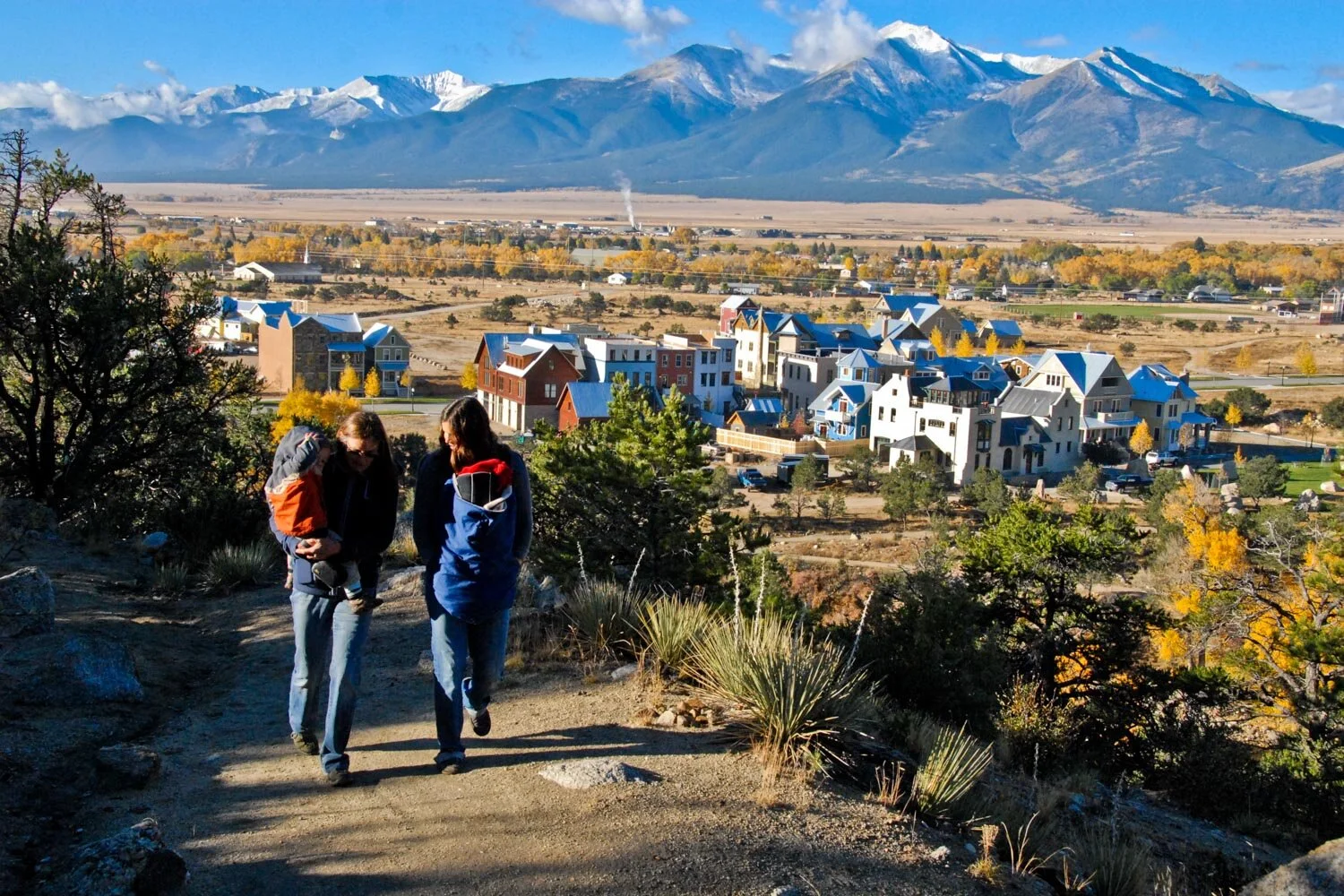 Downtown Buena Vista with Collegiate Peaks