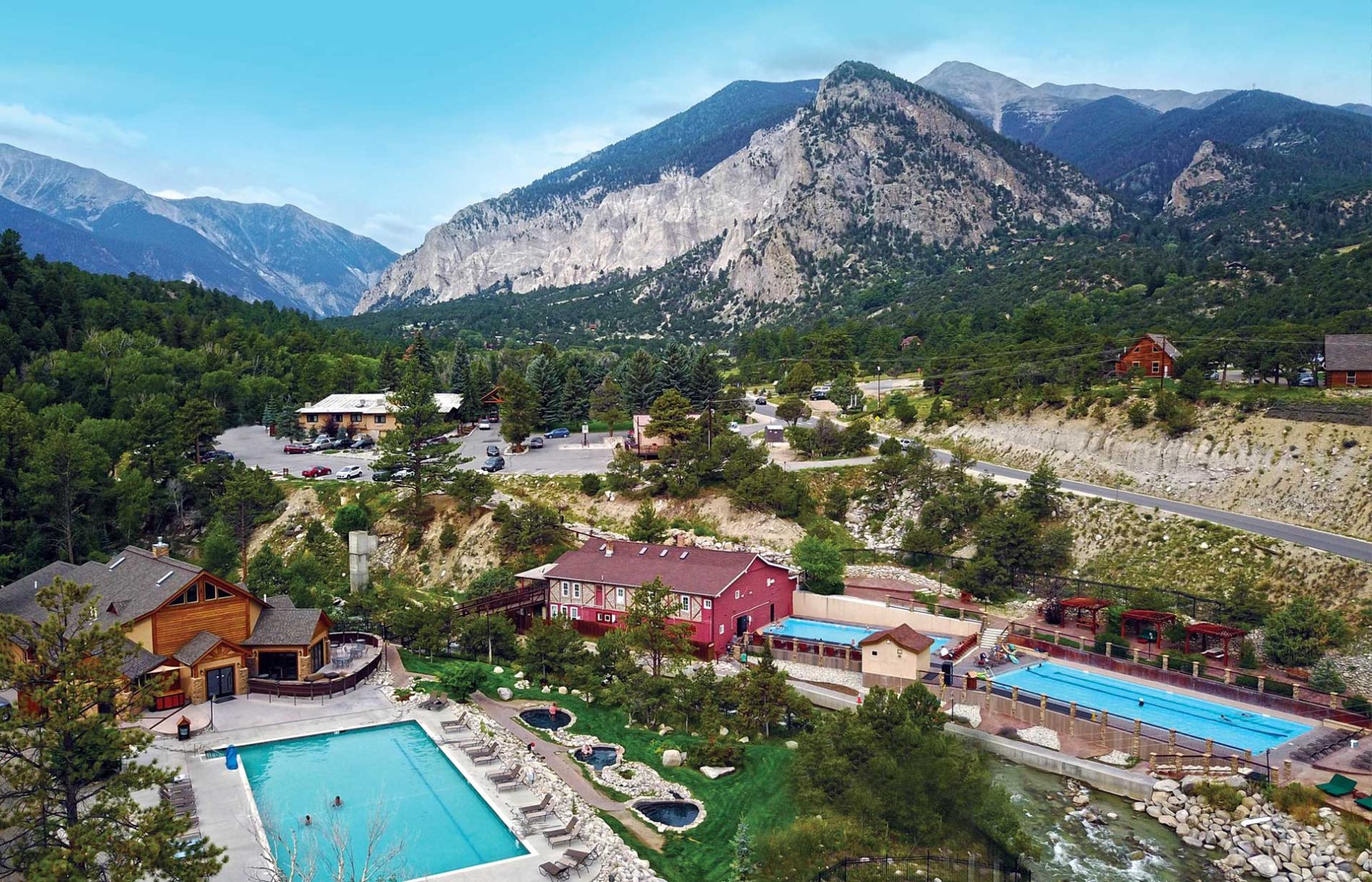 Nathrop hot springs and Collegiate Peaks